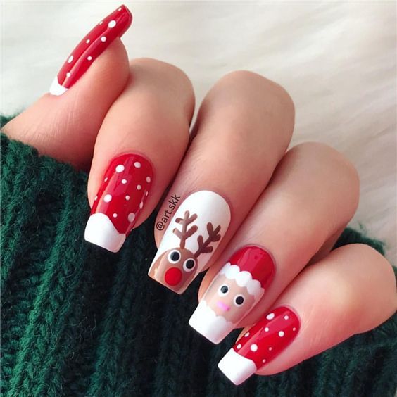 5 Desain Nail Art yang Menarik dan Menggemaskan Edisi Natal